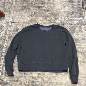 Lululemon softstreme perfectly oversized cropped Gray crew